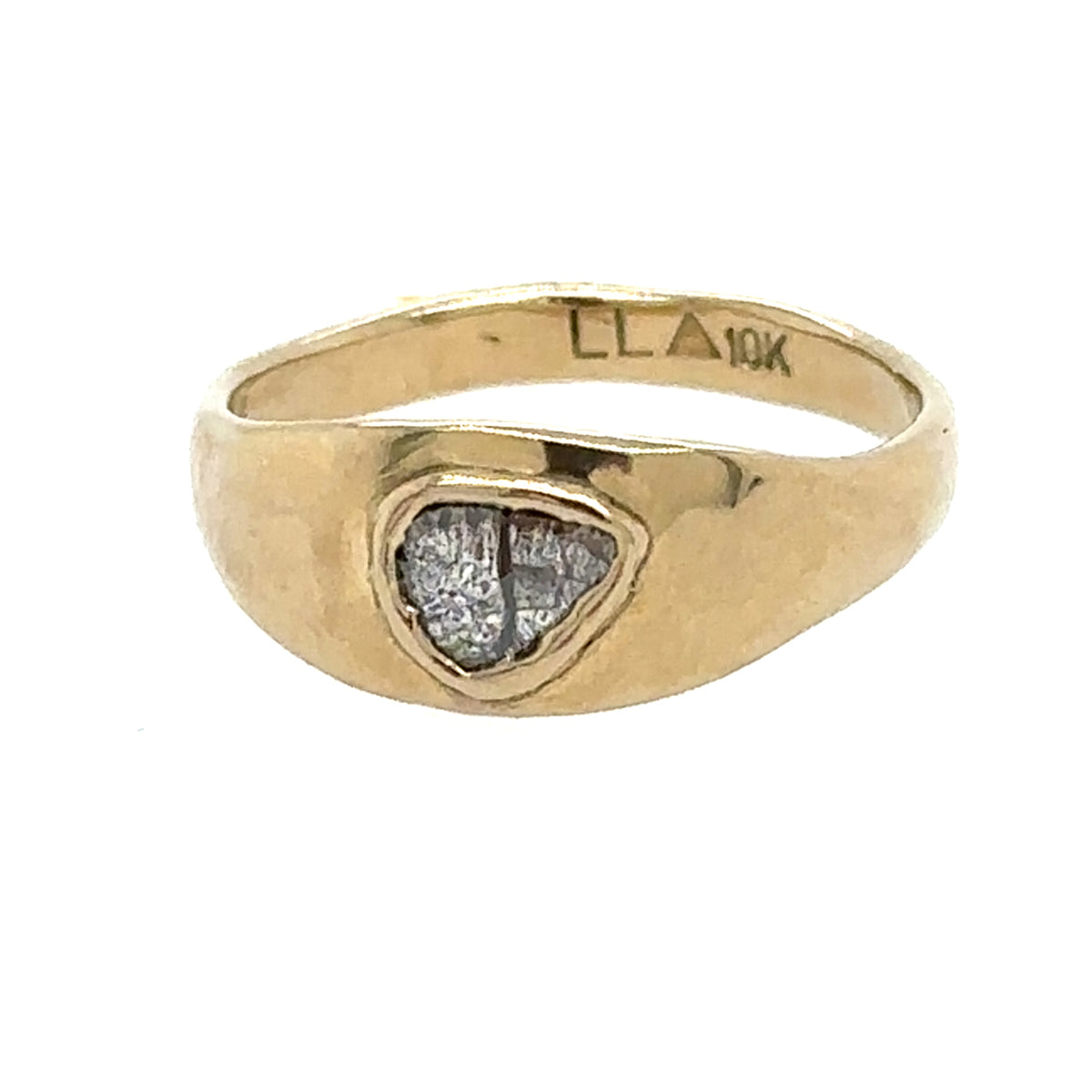Diamond Slice Satin Cigar Ring