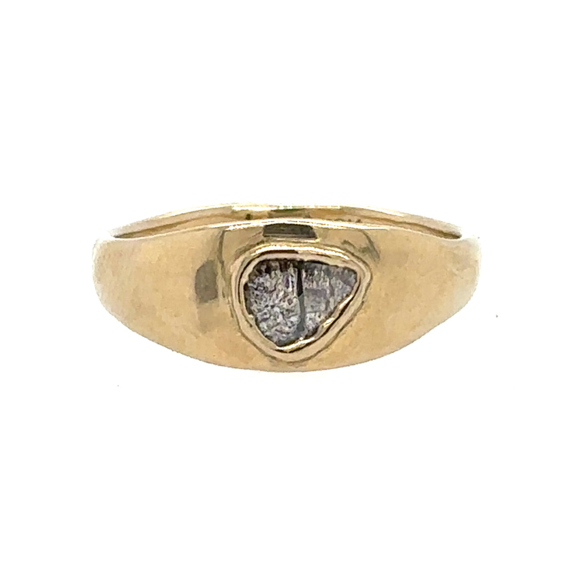 Diamond Slice Satin Cigar Ring
