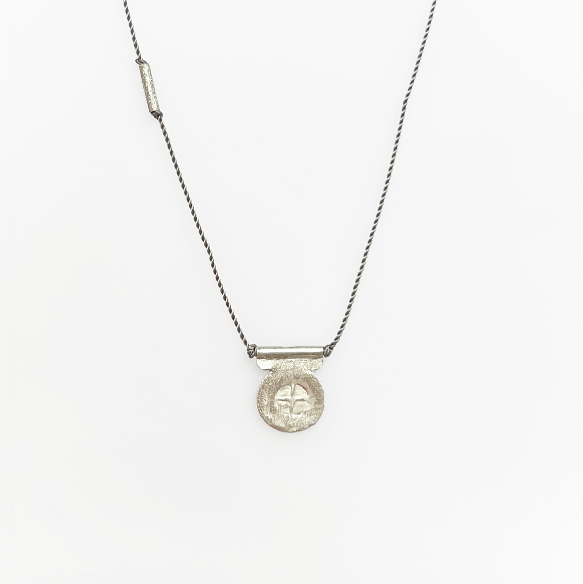 Silver Circle Talisman Necklace