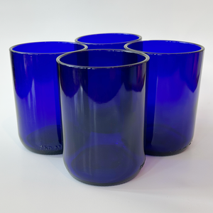 Cobalt Recycled Glass Tumbler (12 oz)