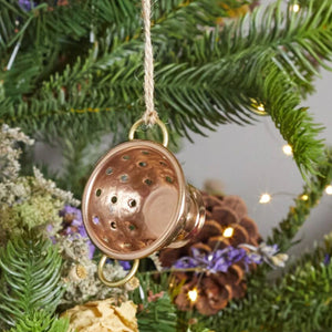 Copper Colander Ornament