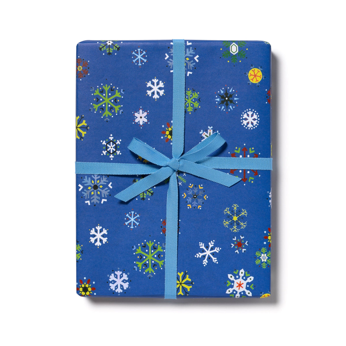 Colorful Snowflakes Holiday Gift Wrap