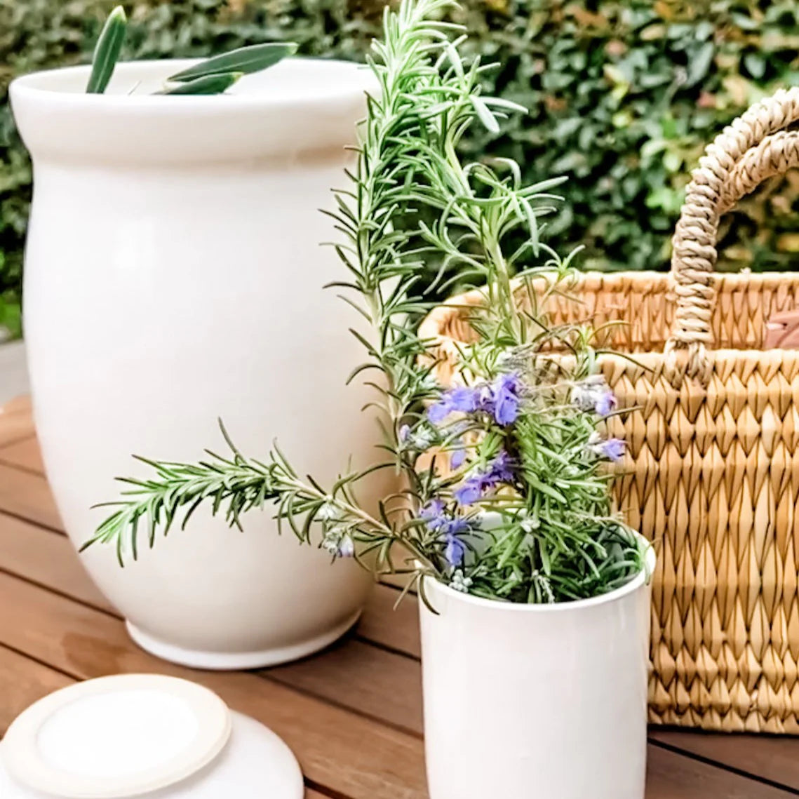 SALE - Compost Jar - Piedra White