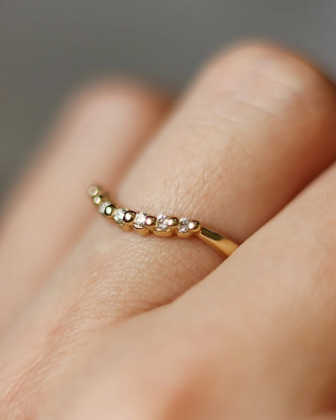 Starlight Diamond Contour Band