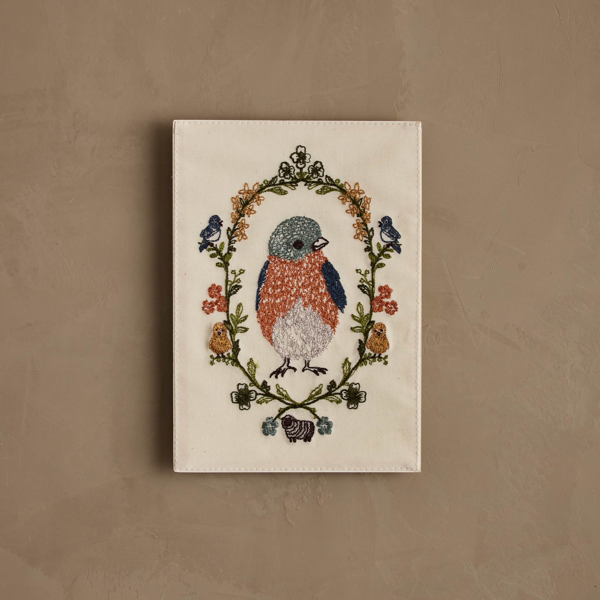 Baby Bluebird Embroidered Card