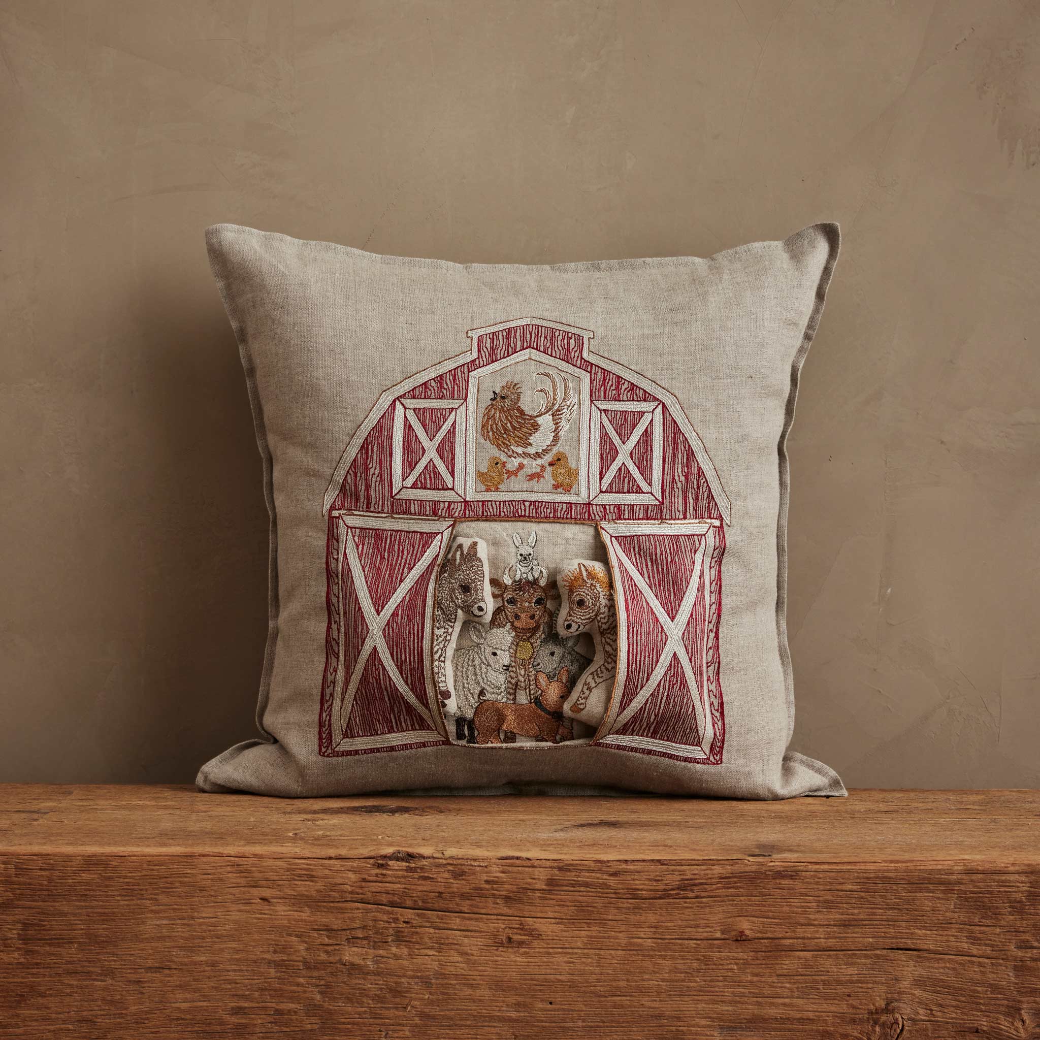 Red Barn Pocket Pillow - KESTREL