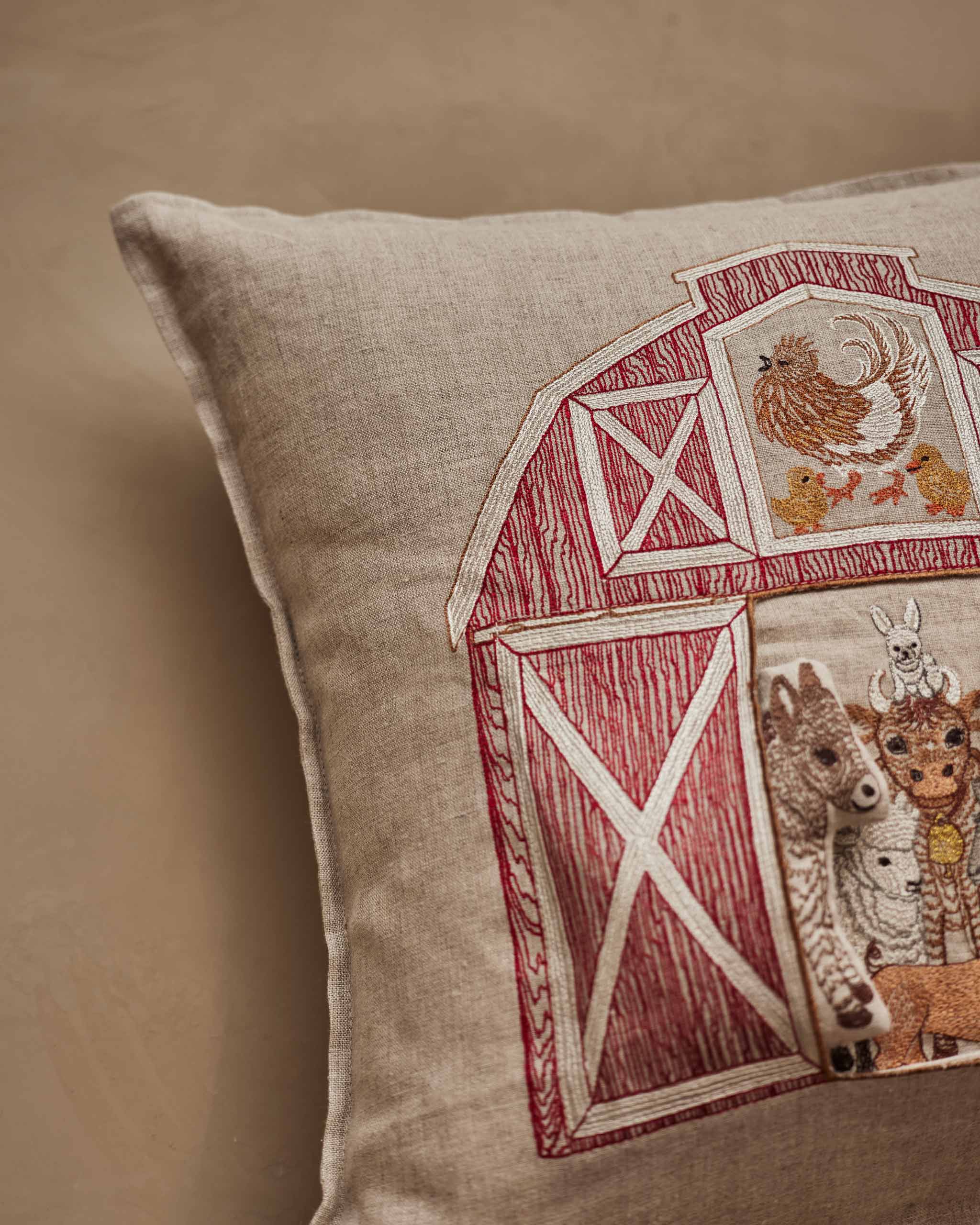Red Barn Pocket Pillow - KESTREL