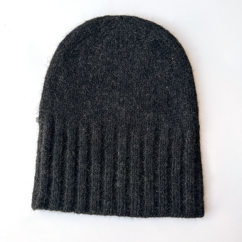 Alpaca Hand Knit Flat Hat
