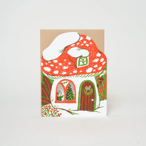 Phoebe Wahl Mushroom Peek Through Card