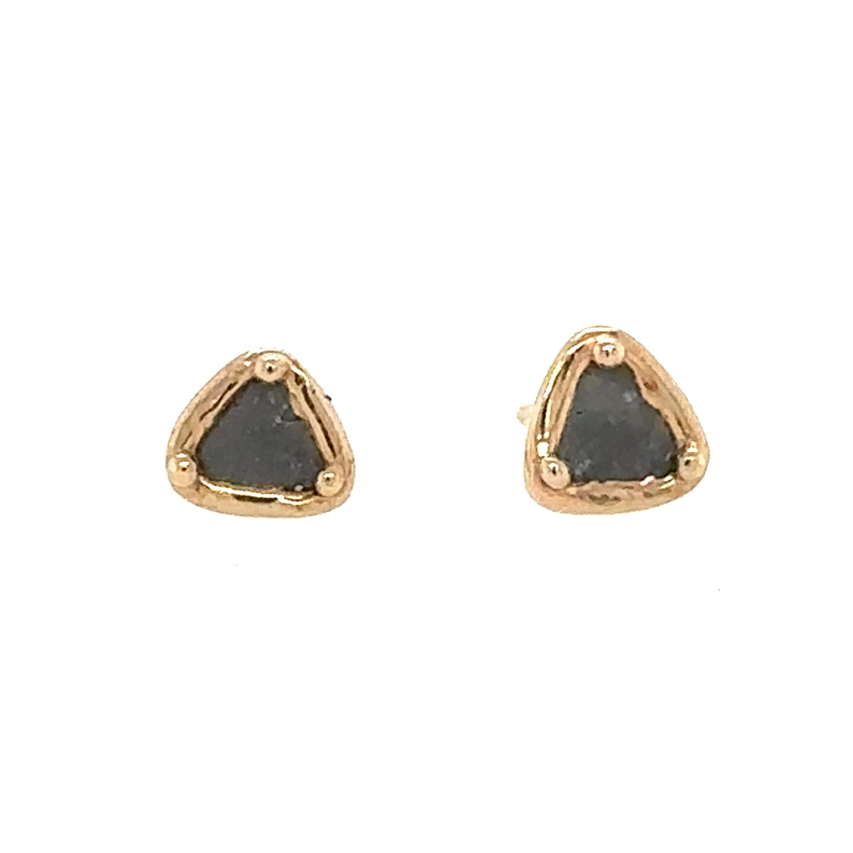 Triangle Diamond Slice Studs
