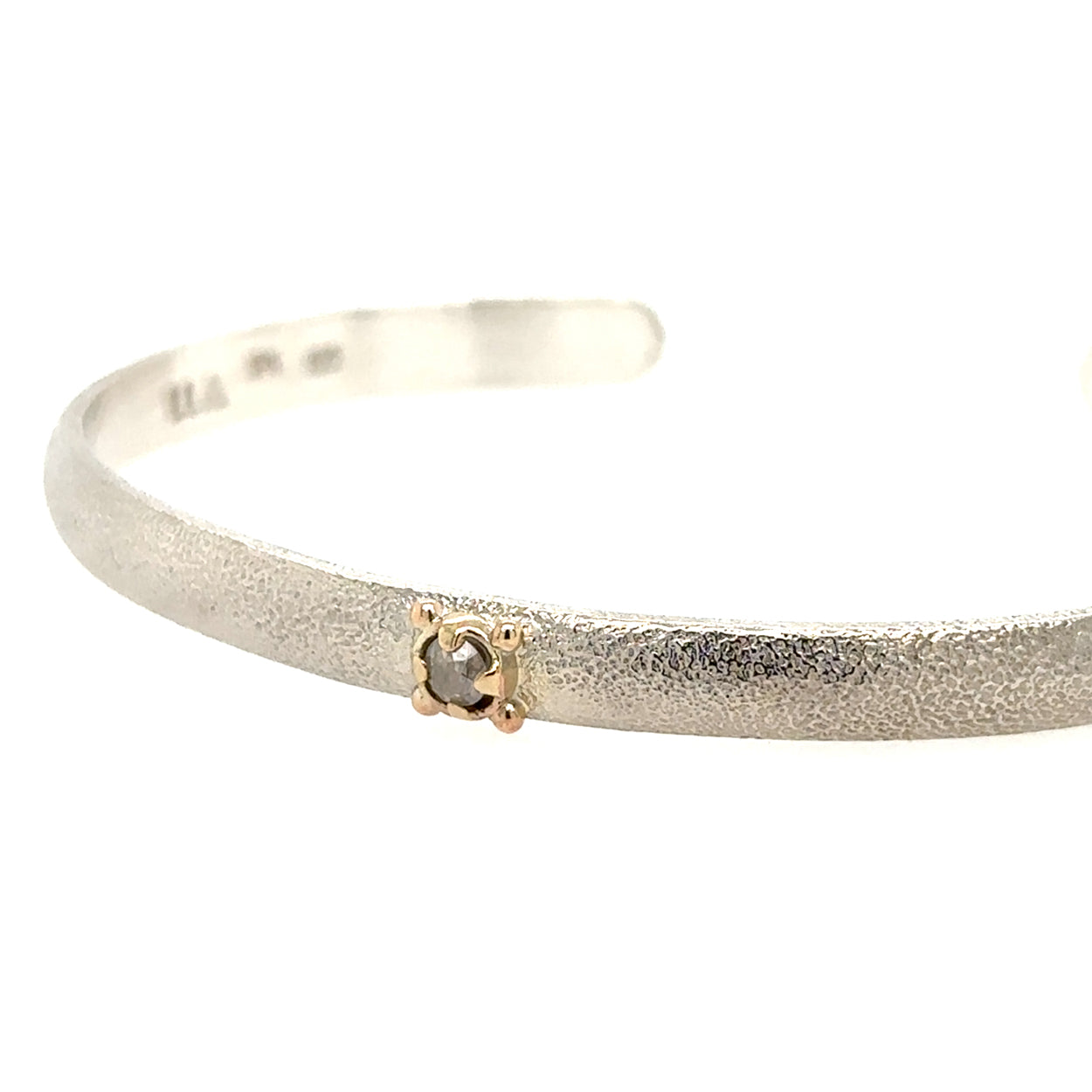 Icy Grey Diamond Twinkle Cuff