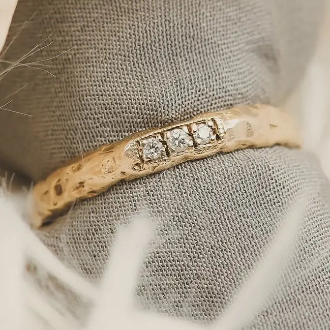 Terra Milgrain Diamond Band