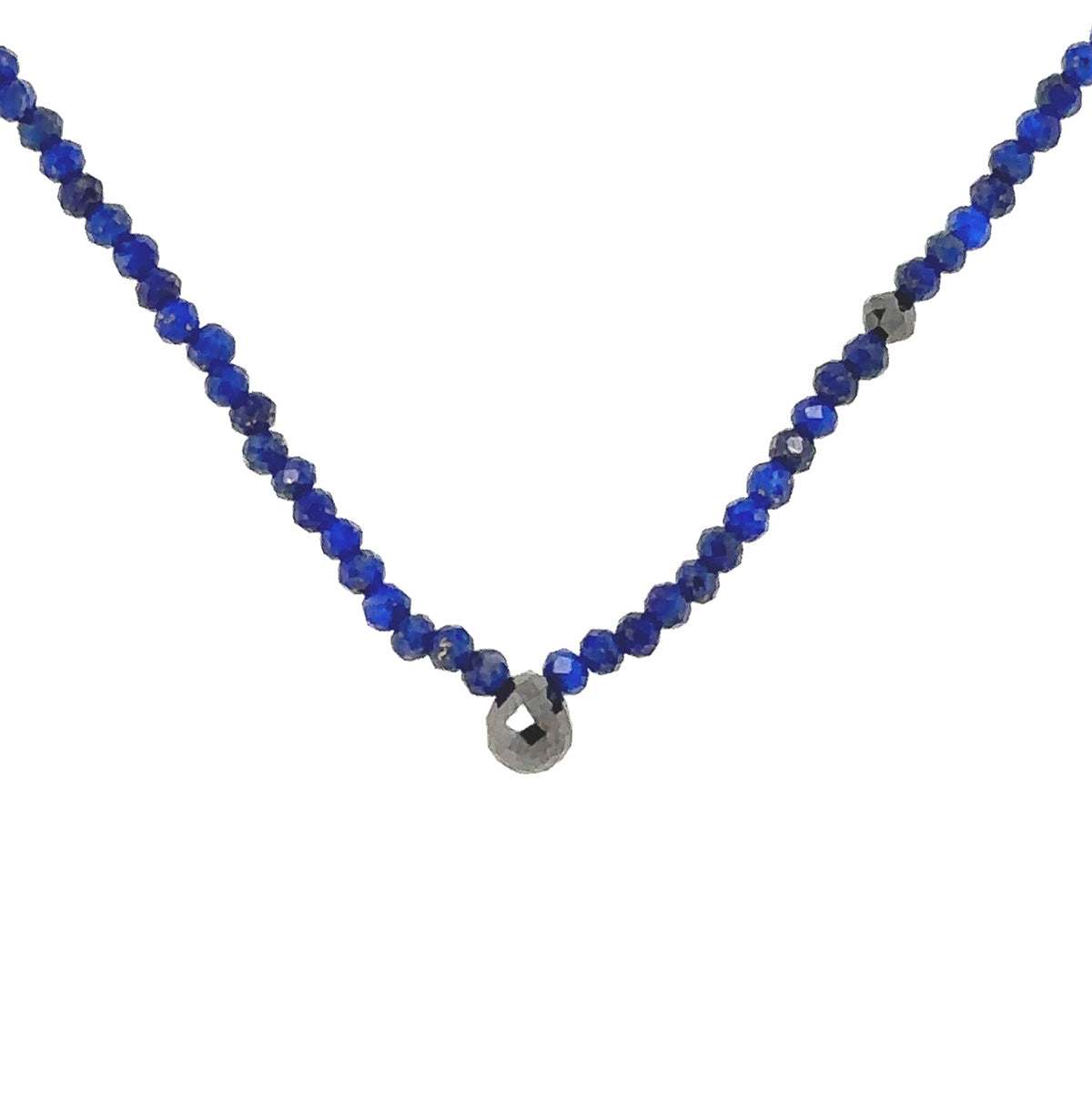 Lapis Strand Necklace - Black Diamond