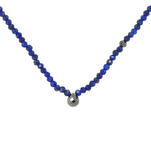 Lapis Strand Necklace - Black Diamond