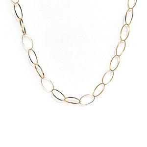 14k Oval Link Necklace