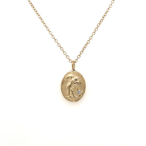 Tiny Cherub Artifact Necklace