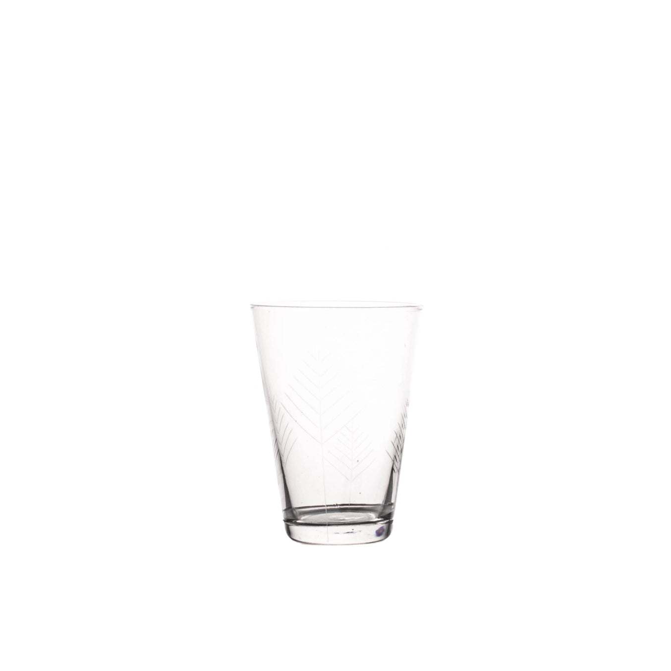 Etched Botanical Glass - Tapered Wine