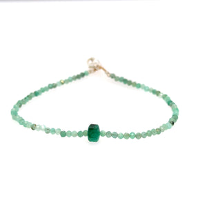 Emerald Beaded Bracelet