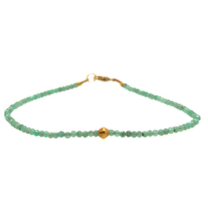 Emerald + 18k Bracelet