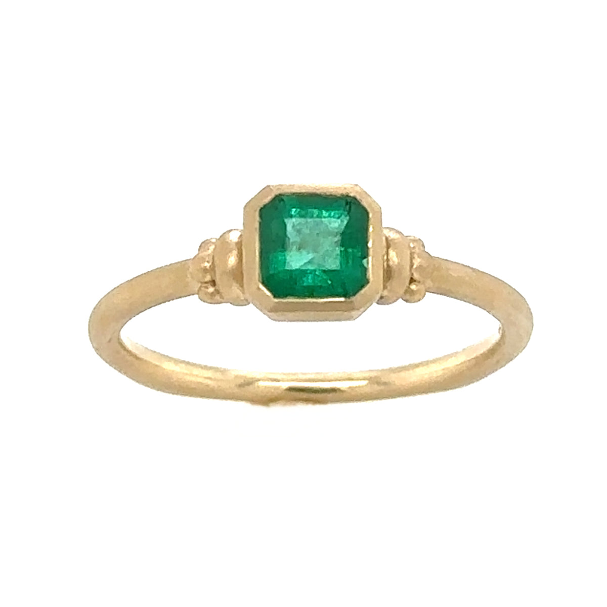 Bezel Set Royal Emerald Ring