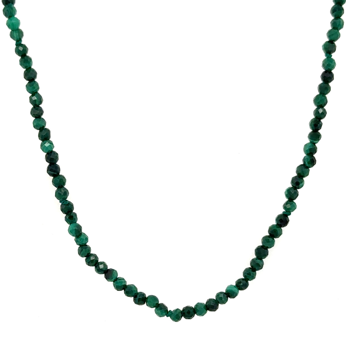 Evie Beaded Necklace -  Malachite