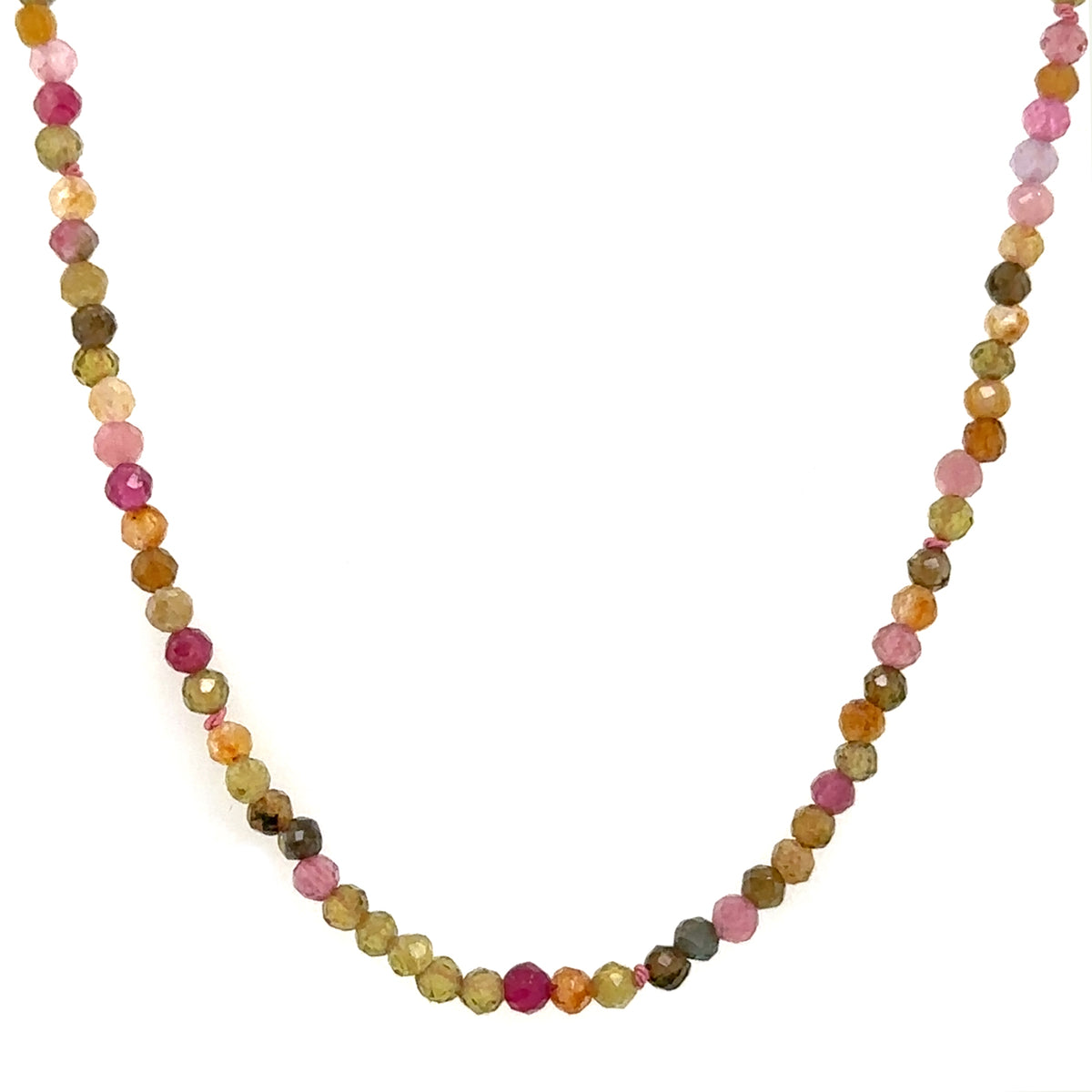 Evie Beaded Necklace - Multicolored Tourmaline