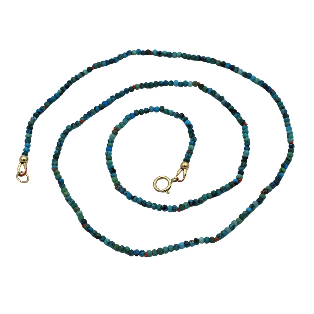 Evie Beaded Necklace - Turquoise