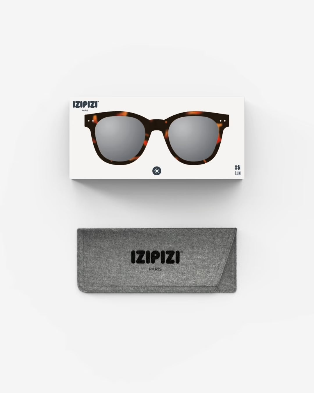 #N Sunglasses - Tortoise (Grey Lenses)