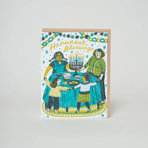 Phoebe Wahl Hanukkah Blessings Card