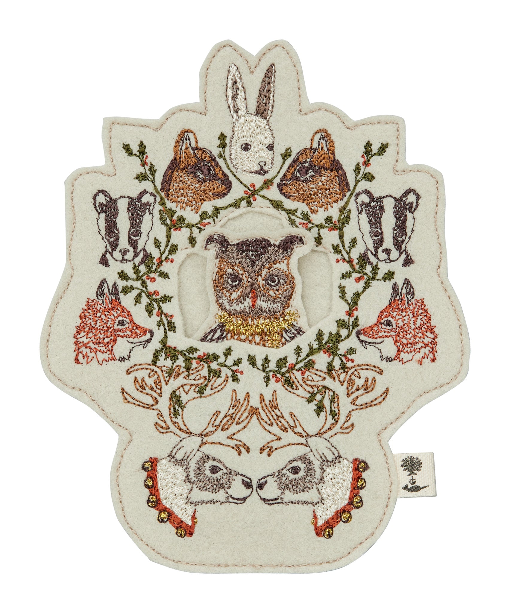 Wreath Felt Friend Card