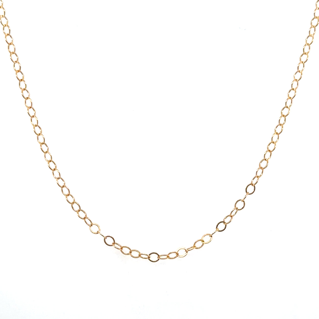 Gold-Filled Flat Cable Chain Necklace