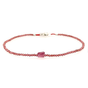 Garnet + Tourmaline Strand Bracelet