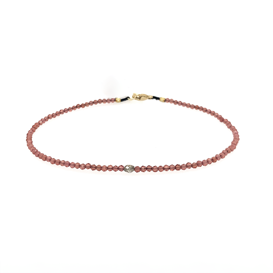 Garnet + Cognac Diamond Bracelet