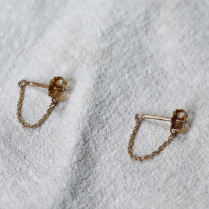 Chain Wrap Studs - Vermeil