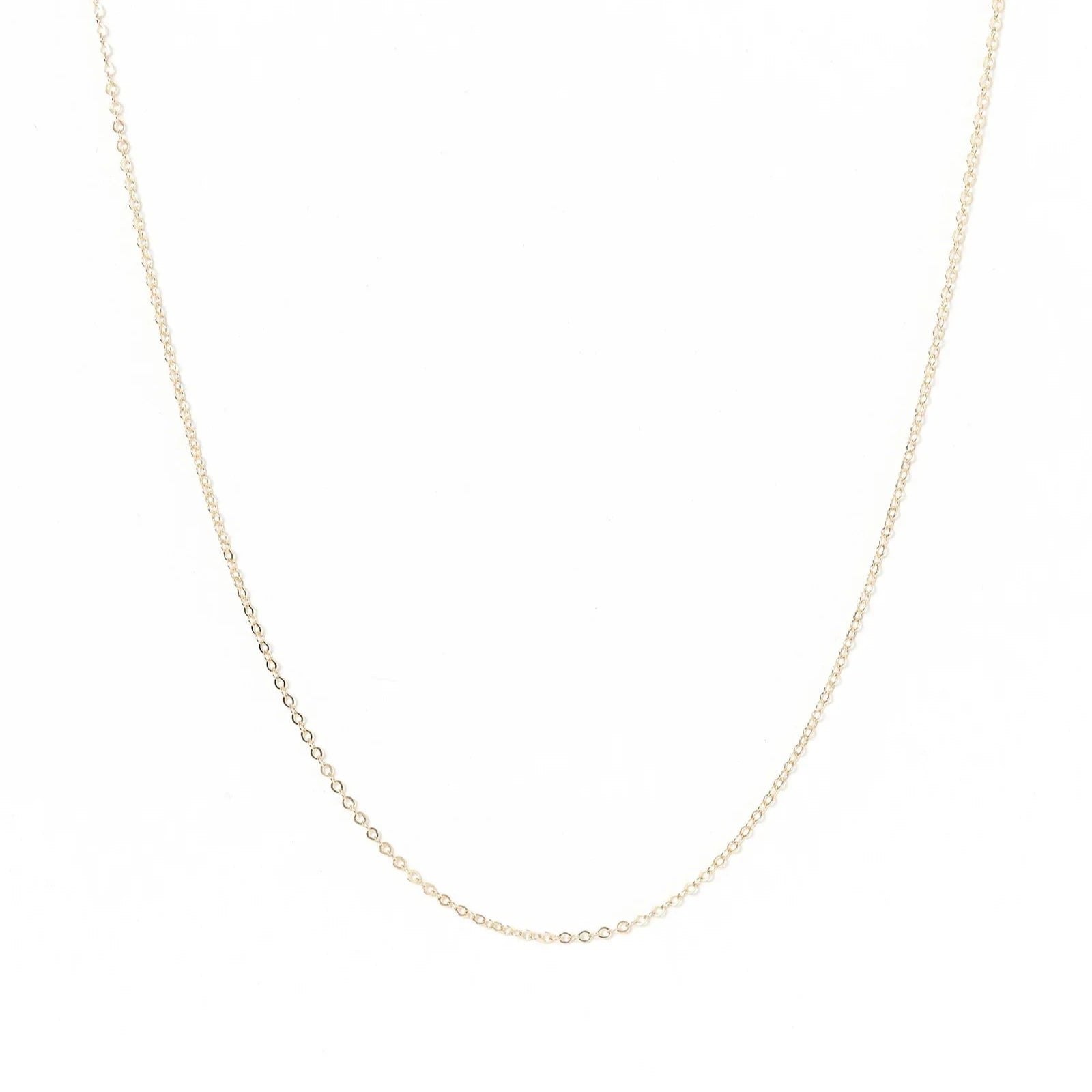 Simple Cable Chain Necklace - Gold PVD