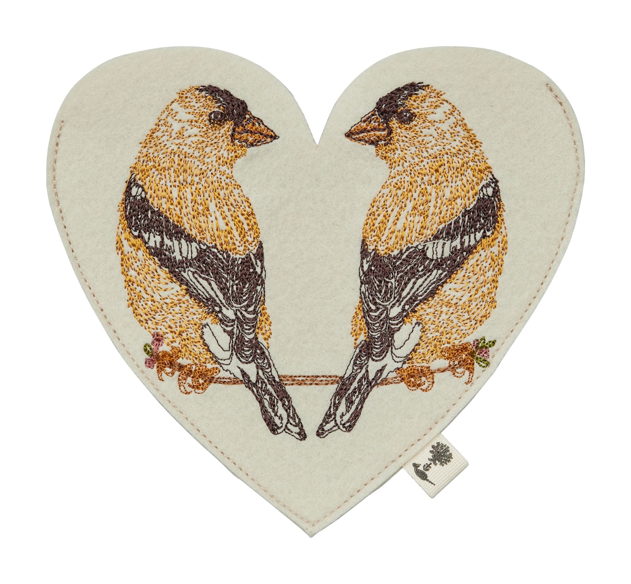 Goldfinch Love Felt Envelope