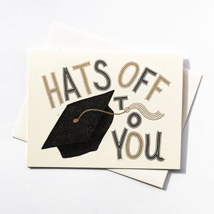 Hats Off to You - Graduation Card