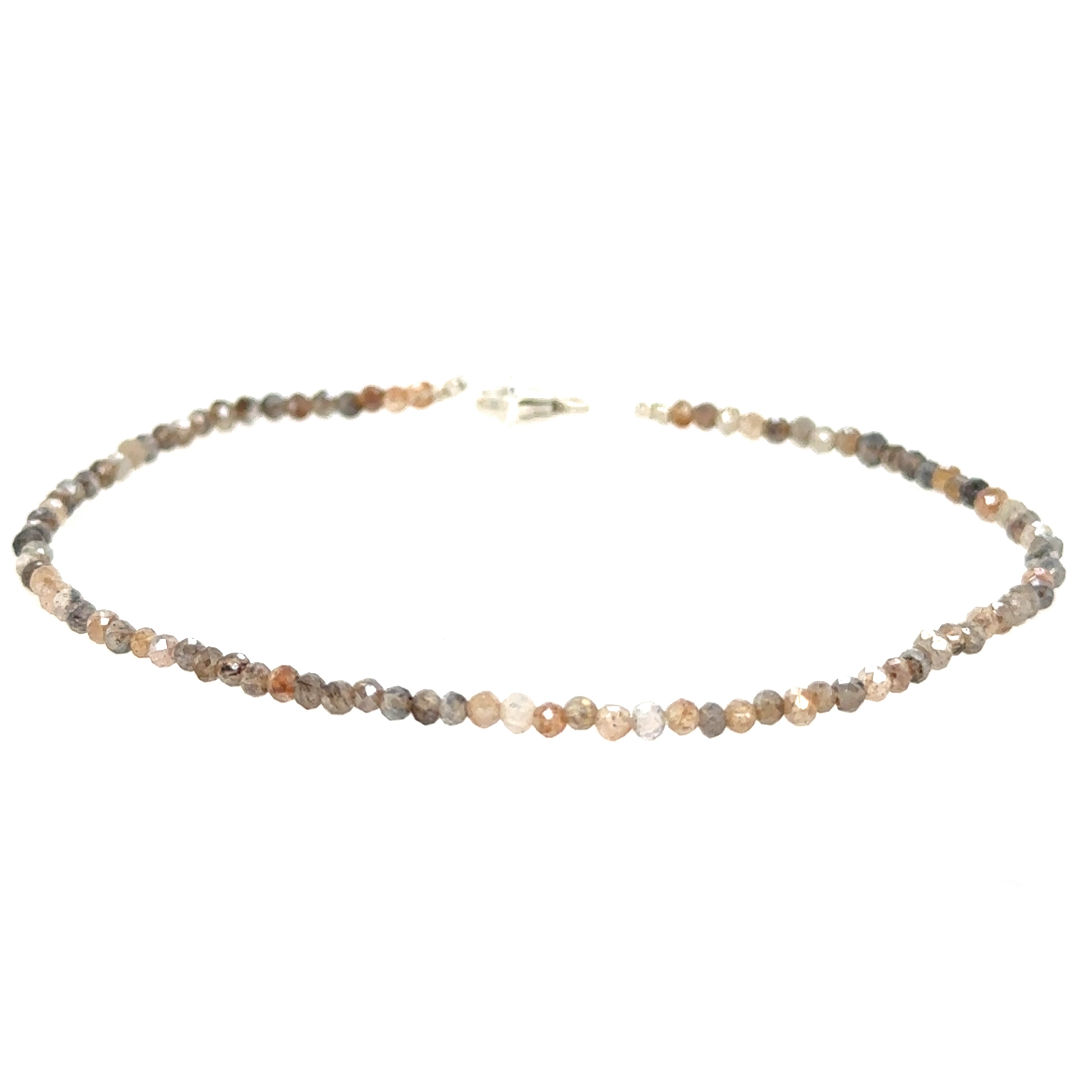 Grey Multi-Gemstone Strand Bracelet