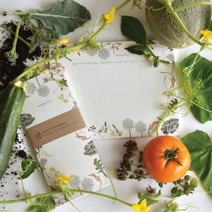Flowering Veggies Market List Pad