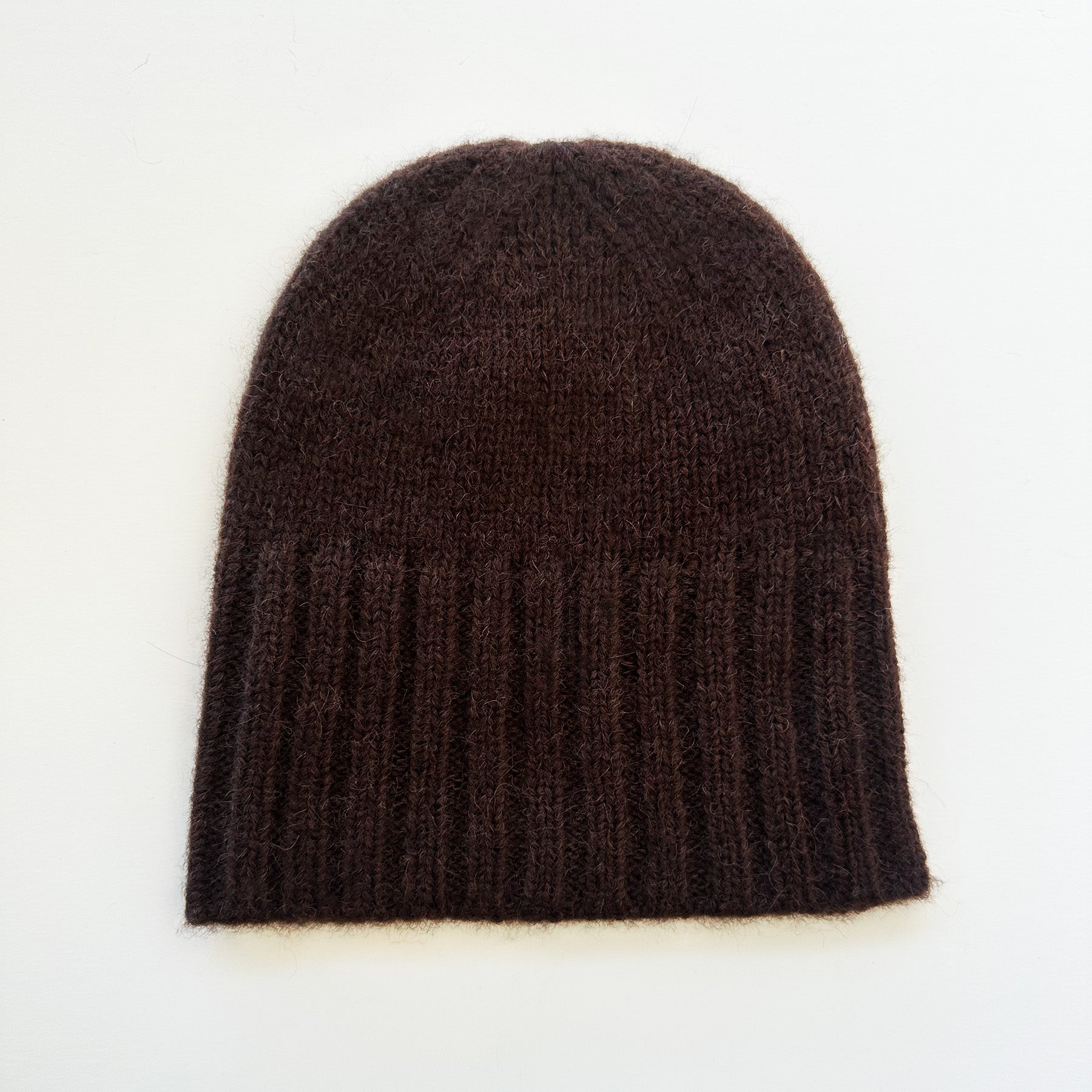 Alpaca Hand Knit Flat Hat
