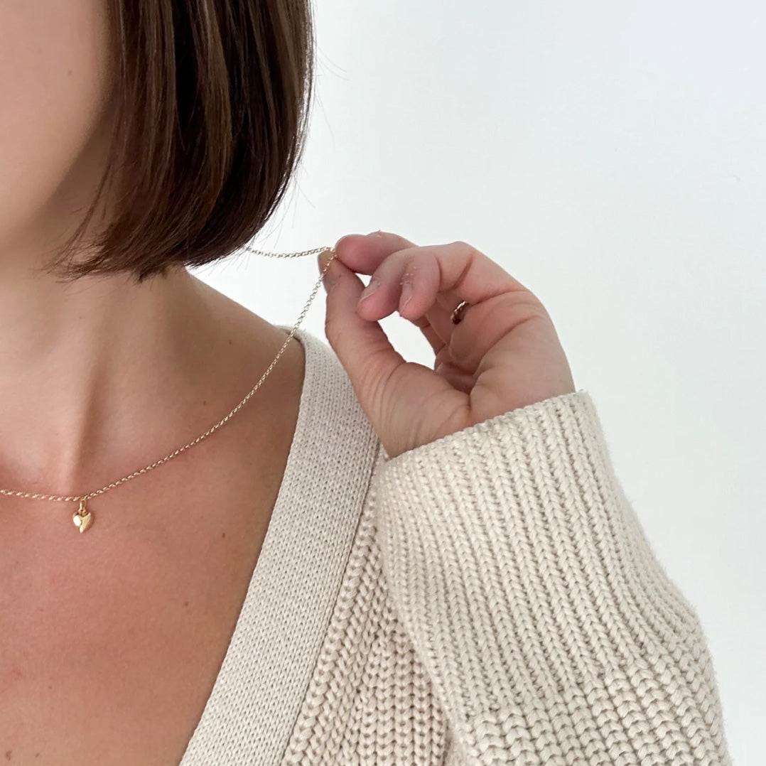 Lou Puff Heart Necklace - KESTREL