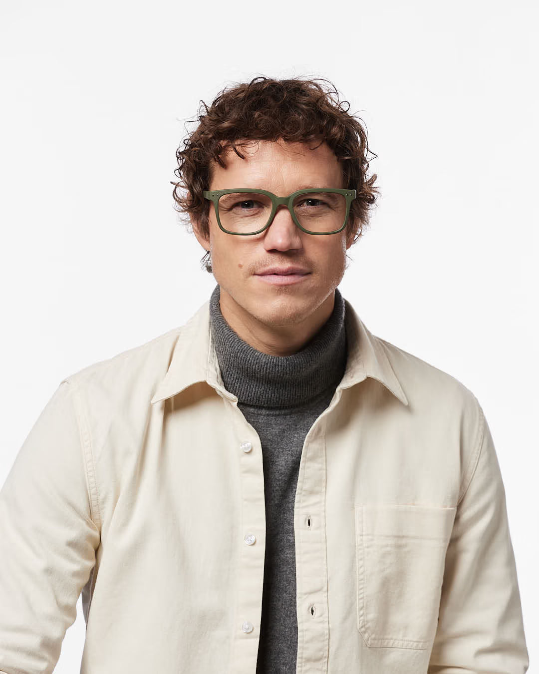 #L Reading Glasses - Kaki Green