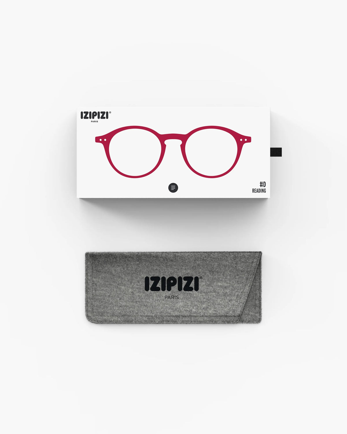 #D Reading Glasses - Cherry Red