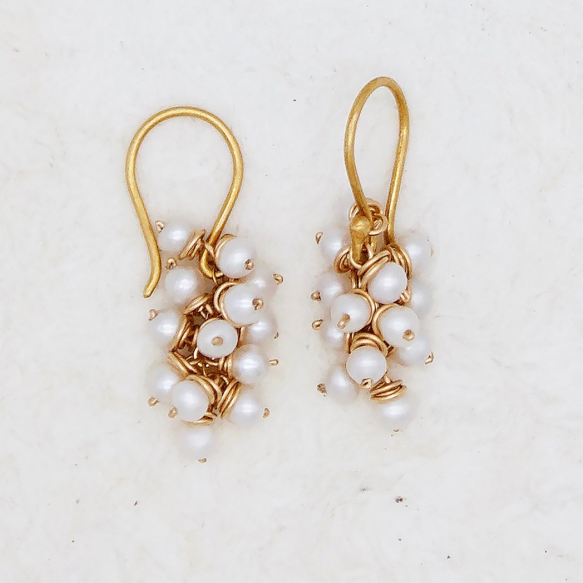 Japanese Pearl Cluster Earring