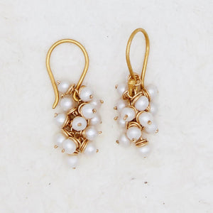 Japanese Pearl Cluster Earring