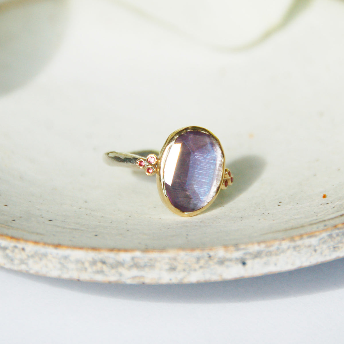 Julia Amethyst Ring with Pink Sapphires