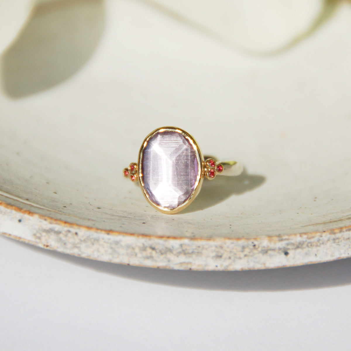 Julia Amethyst Ring with Pink Sapphires