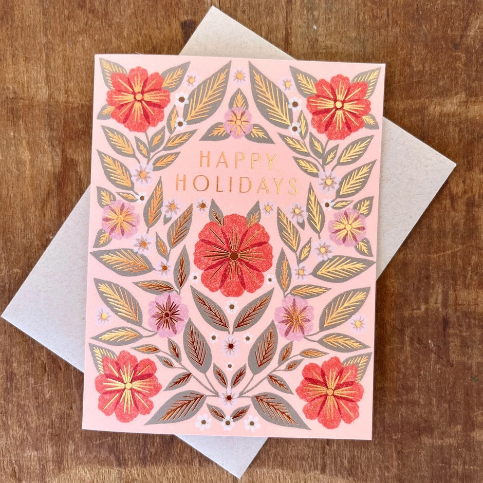 Floral Foil Card
