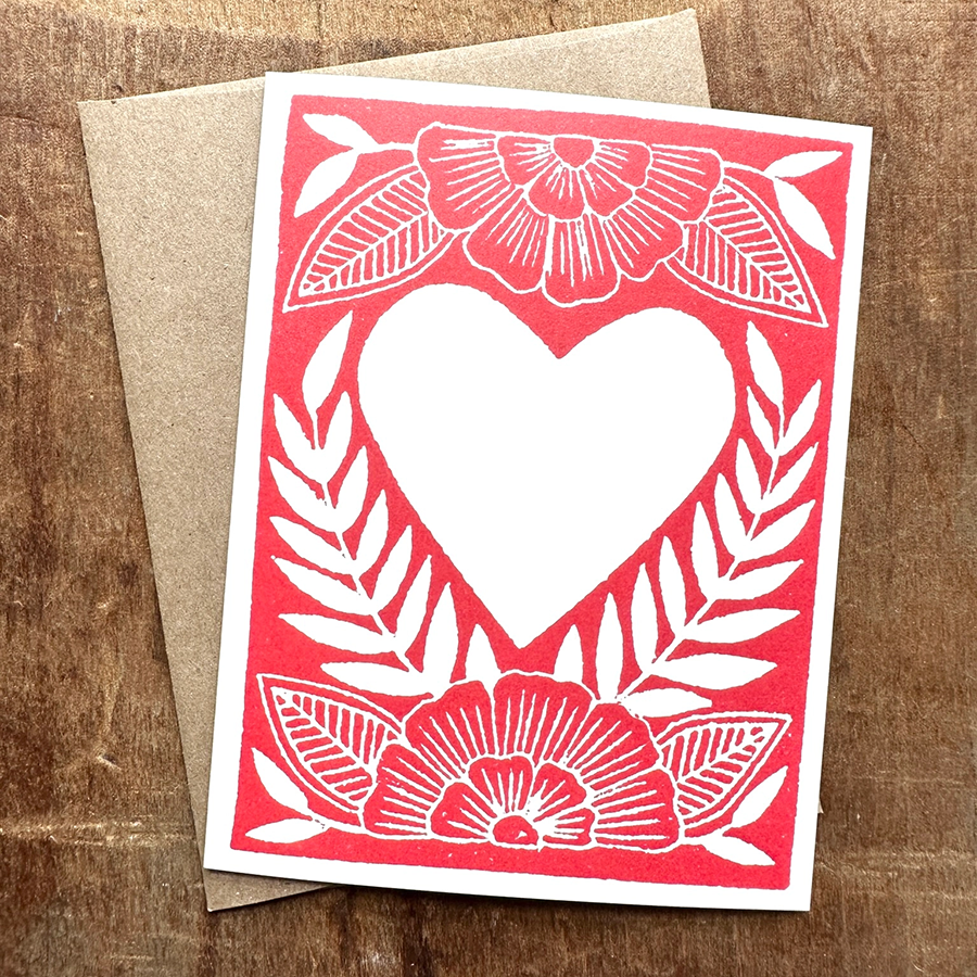 Katharine Watson Stationery Card Set - Block Heart
