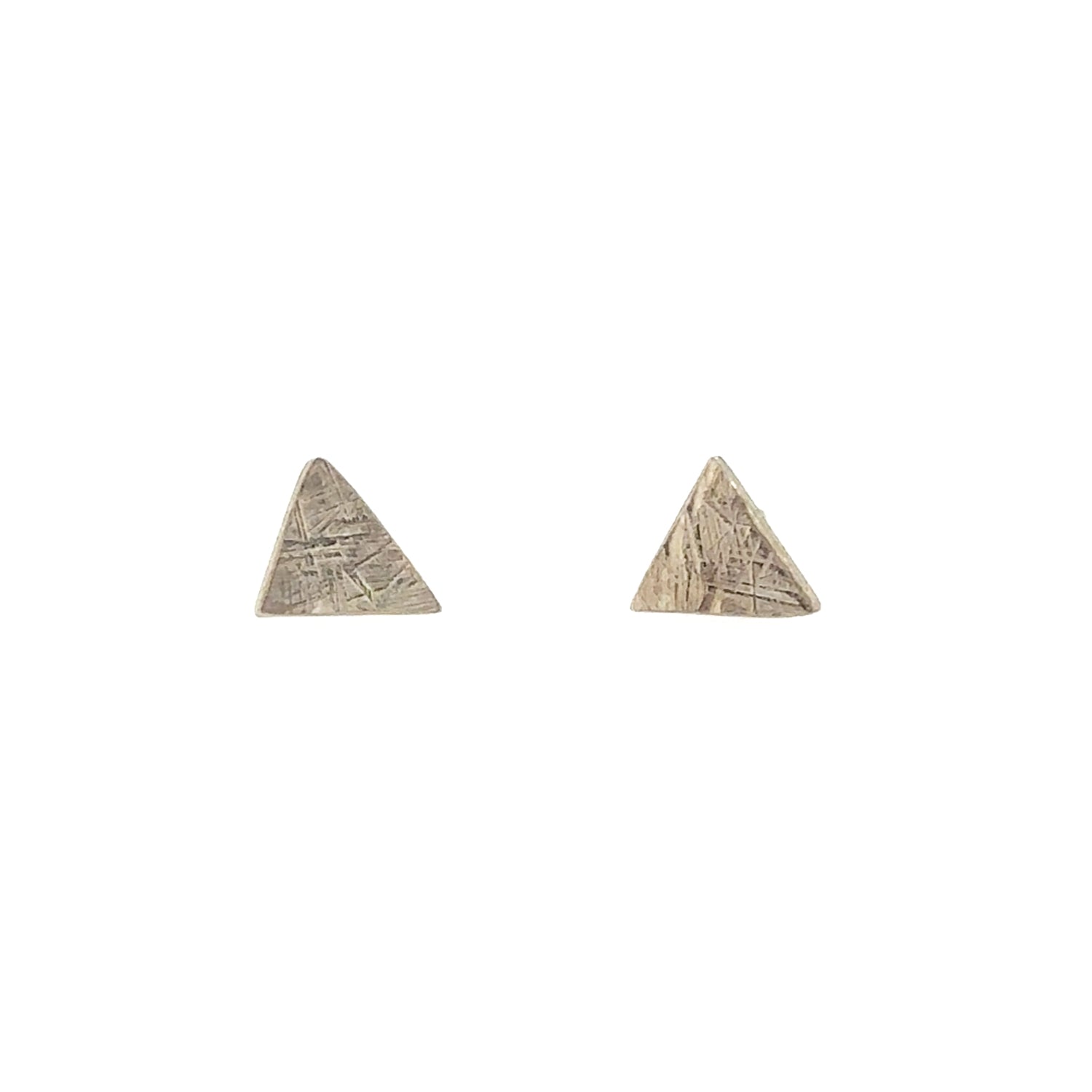 SS Hammered Triangle Studs